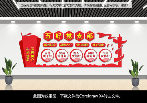 五好黨支部形象背景墻