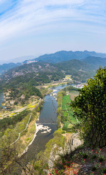 仙都景区全景竖图