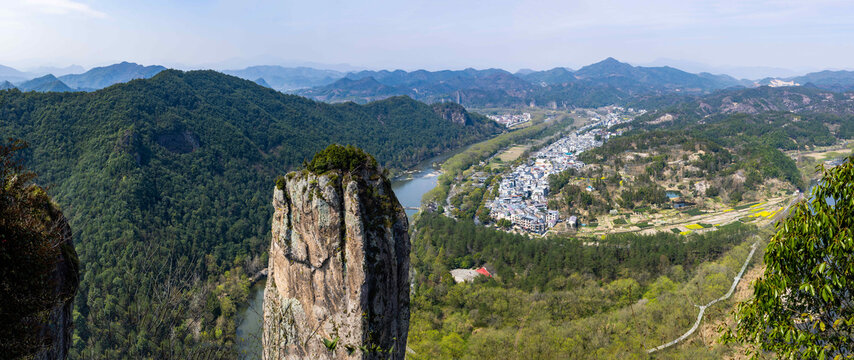 仙都景区全景图