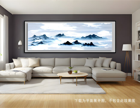 客廳玄關山水裝飾畫
