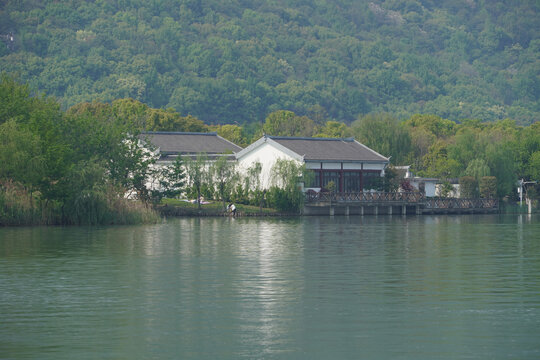 杭州湘湖的建筑