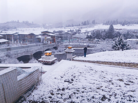 鲁朗春日初雪24