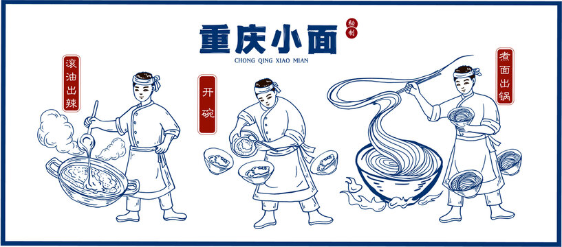 重慶小面掛畫