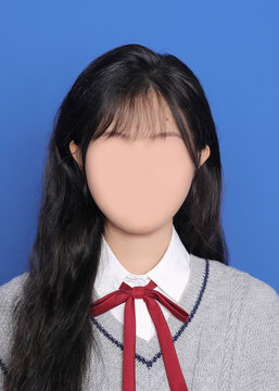 女士證件照換臉模板