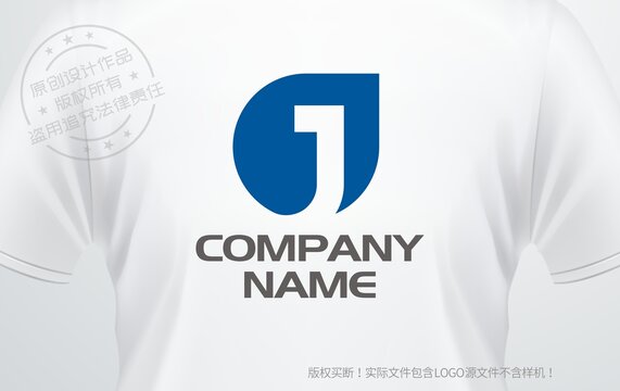 J字母logo字母J标志科技