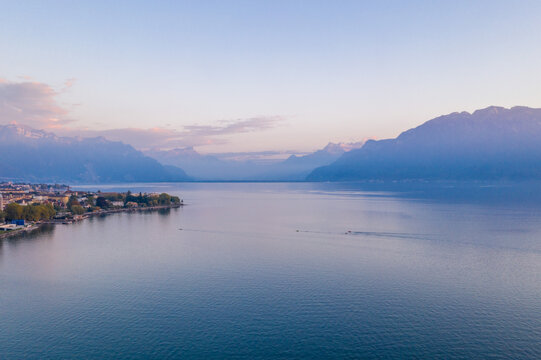 欧洲瑞士日内瓦湖