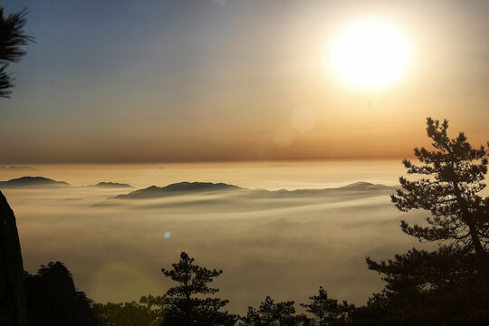 黄山日出