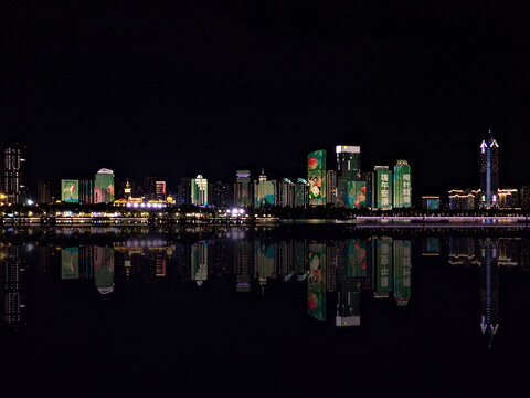 海口市滨海大道夜景