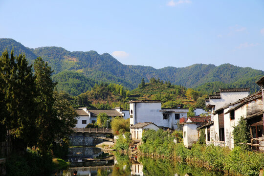 山村徽派建筑民居