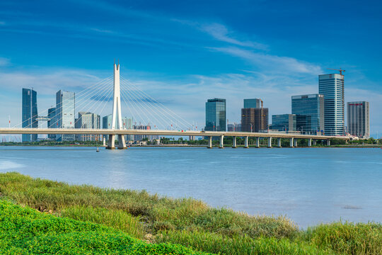 南沙灵山岛高楼大厦建筑风景