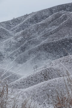 武功山雪景