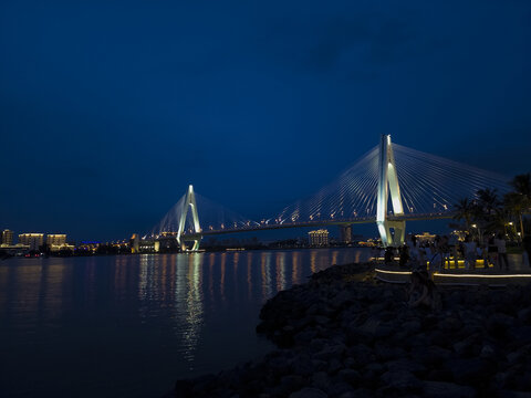 海口世纪大桥夜景