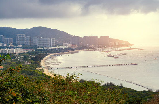 海南三亚现代城市景观