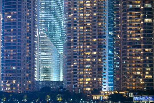 上海都市建筑夜景