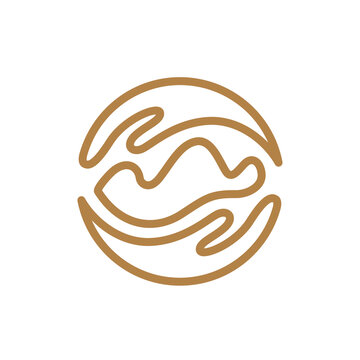 山水圖案設(shè)計圓