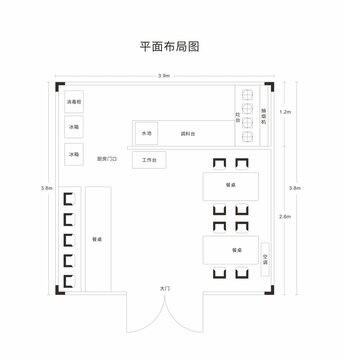 餐馆平面布局图