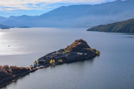 中国云南泸沽湖里格岛