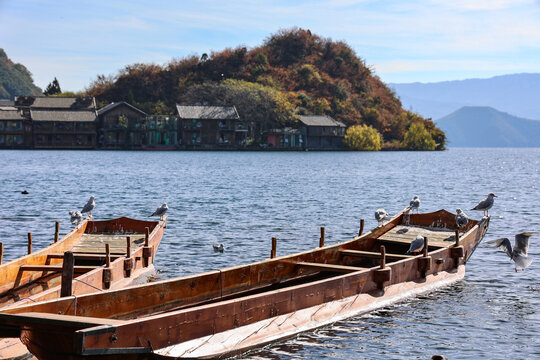 中国云南泸沽湖里格岛