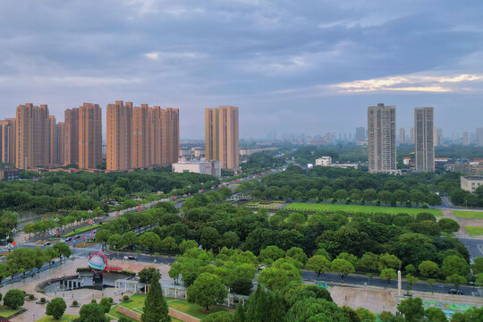 常州武进雨后航拍