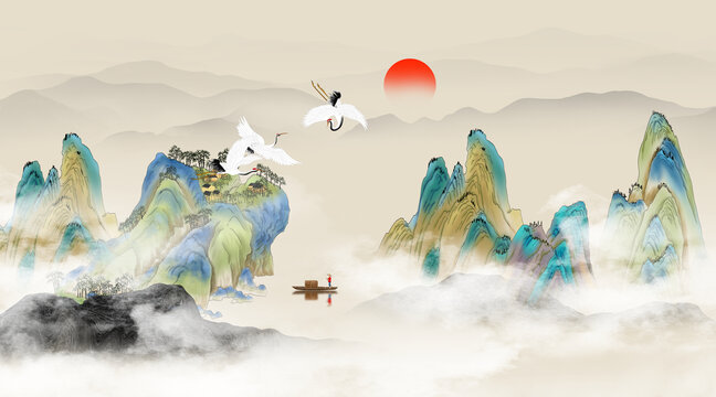 新中式山水