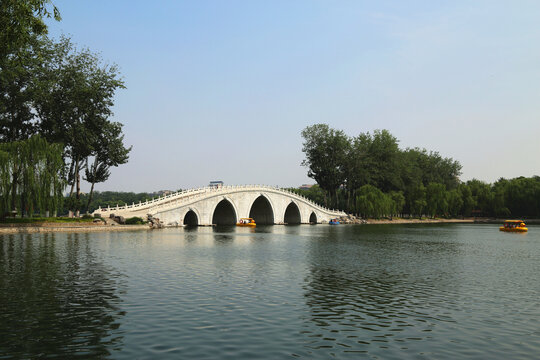 北京玉渊潭公园夏季景色