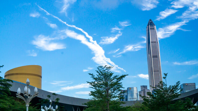 深圳市民中心建筑风景