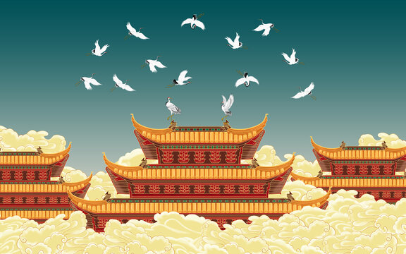 瑞鶴圖