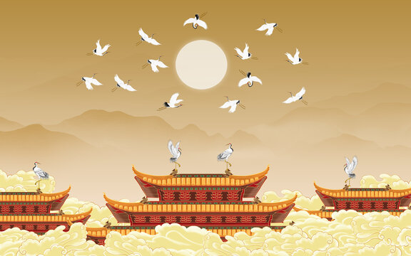 瑞鶴圖