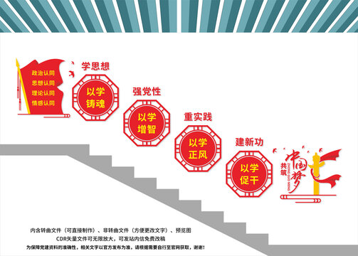 樓梯間學思想主題教育