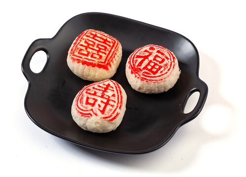 津门小吃传统八件儿白皮儿喜饼