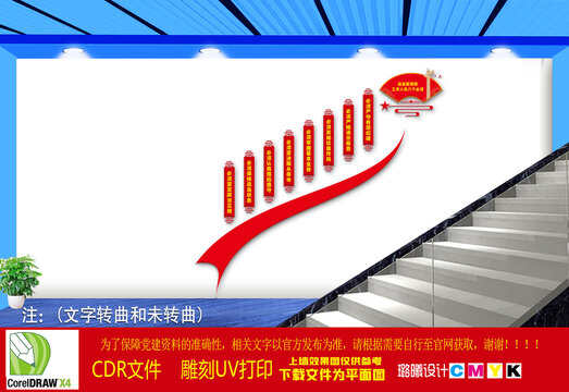 八個(gè)必須樓梯文化墻