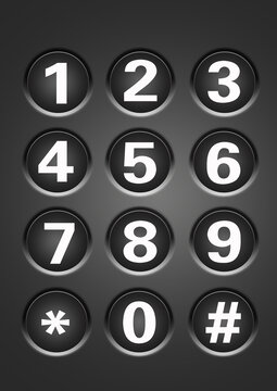 電話數(shù)字按鈕