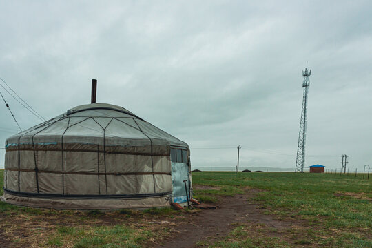 草原牧场蒙古包