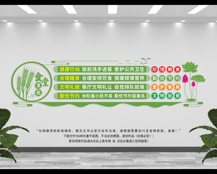 食堂文化墻