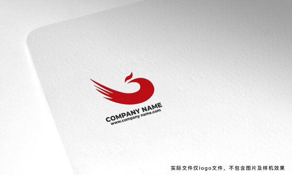 简约大气凤凰logo设计