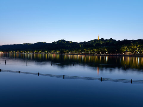 杭州西湖夜景