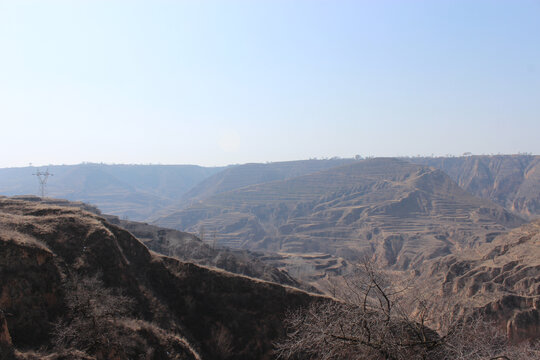 黄土高原山沟