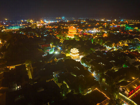 枣庄台儿庄古城夜景