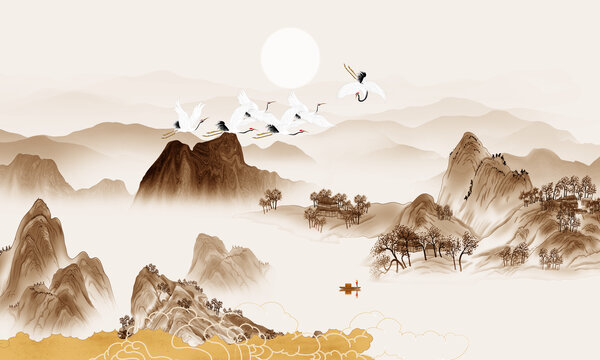 新中式山水畫