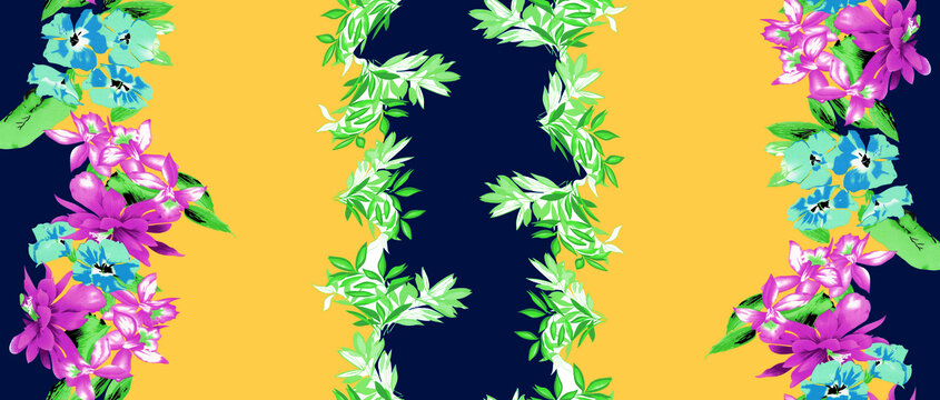 雙邊花黃色