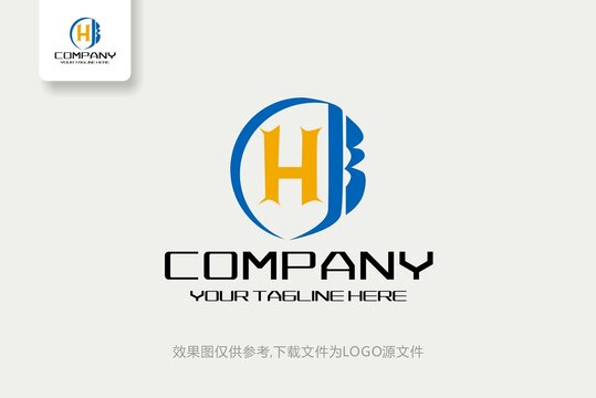 HB字母标志时尚创意logo