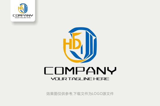 HD建筑房地產(chǎn)物業(yè)logo
