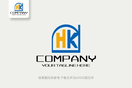 HK简洁班徽校徽logo