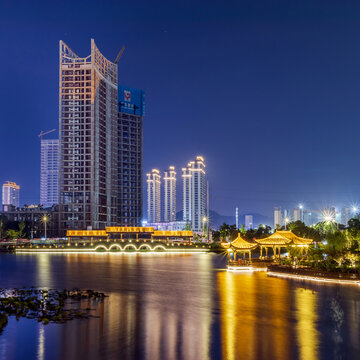 九龙湖夜景