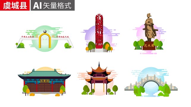 虞城縣著名地標(biāo)建筑景點素材