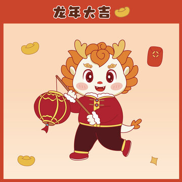 國(guó)潮龍年圖案