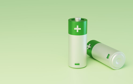 绿能电池环保可持续发展3D