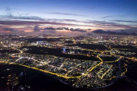 深圳龙岗区夜景