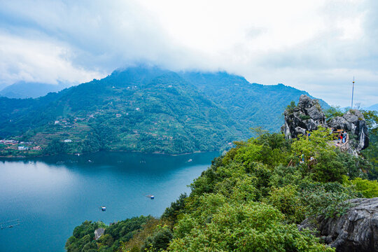 湖北清江画廊武落钟离山