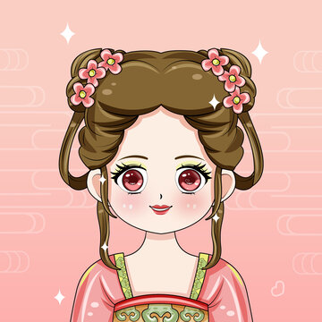 古裝卡通女孩